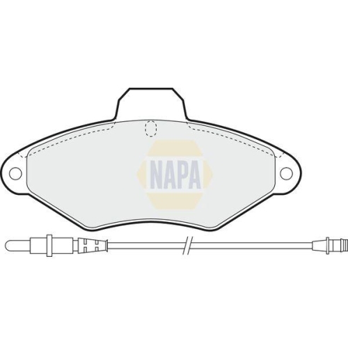 NAPA Bremsbelagsatz, Scheibenbremse NAPA NBP1080