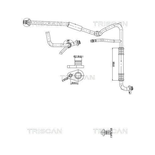TRISCAN Hochdruck-/Niederdruckleitung, Klimaanlage 9010 28069