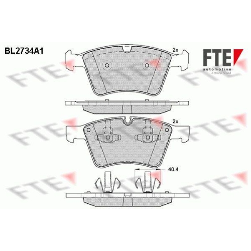 FTE Bremsbelagsatz, Scheibenbremse