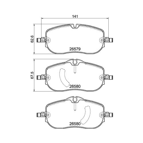DON Bremsbelagsatz, Scheibenbremse PCP2071