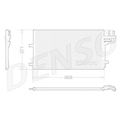 DENSO Kondensator, Klimaanlage DCN10007