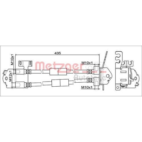 METZGER AUTOTEILE Bremsschlauch 4111557