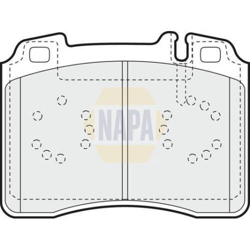NAPA Bremsbelagsatz, Scheibenbremse NAPA NBP1483