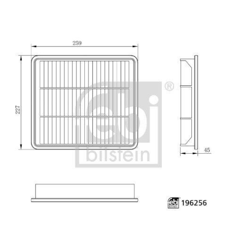 FEBI BILSTEIN Luftfilter 196256