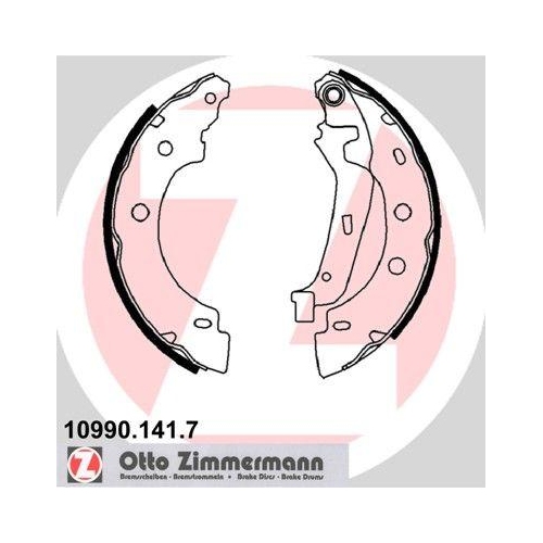 ZIMMERMANN Bremsbackensatz 10990.141.7