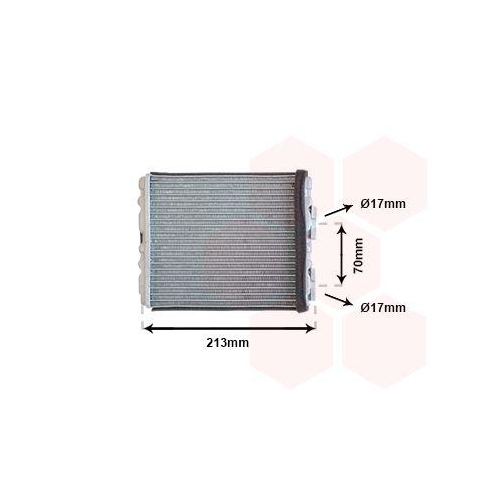 VAN WEZEL W&auml;rmetauscher, Innenraumheizung 13006226