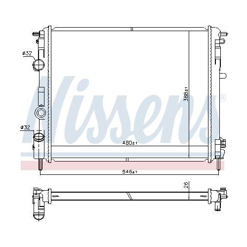 NISSENS K&uuml;hler, Motork&uuml;hlung 607085