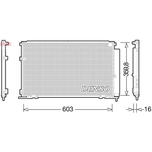 DENSO Kondensator, Klimaanlage DCN50047