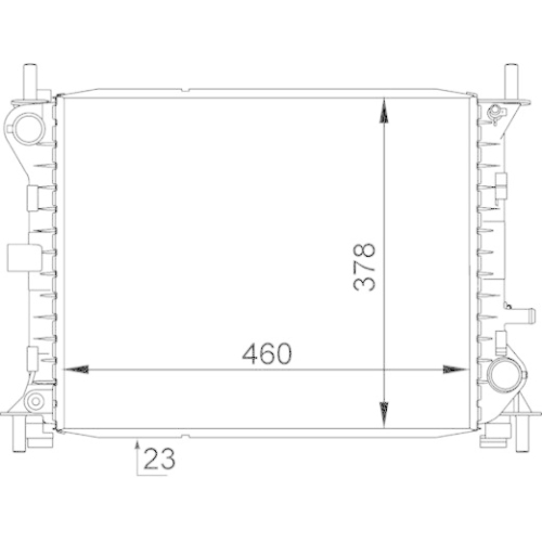 MAHLE K&uuml;hler, Motork&uuml;hlung BEHR CR 1136 000S