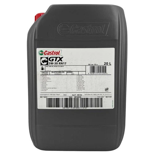CASTROL GTX RN17 5W-30 20 Liter Motoröl Synthetisch 229.52 RN17 Öl Motorenöl