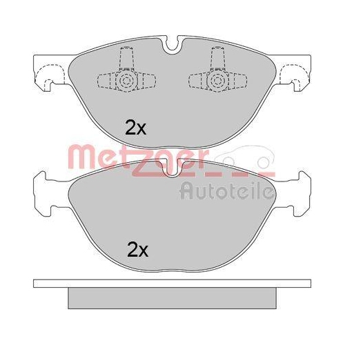 METZGER AUTOTEILE Bremsbelagsatz, Scheibenbremse