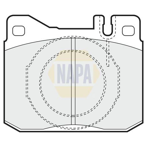 NAPA Bremsbelagsatz, Scheibenbremse NAPA NBP1485