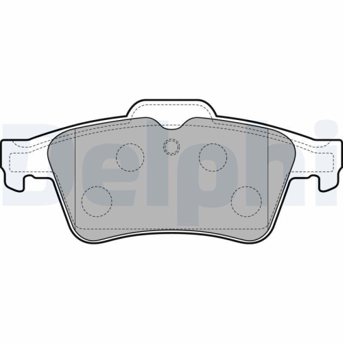 DELPHI Bremsbelagsatz, Scheibenbremse LP3303