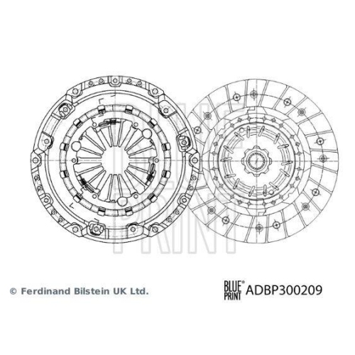 BLUE PRINT Kupplungssatz