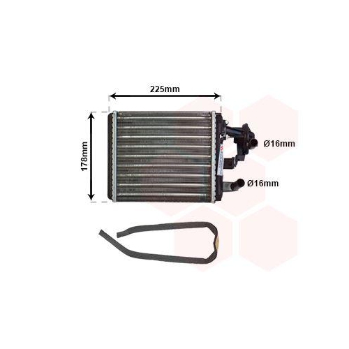 VAN WEZEL W&auml;rmetauscher, Innenraumheizung *** IR PLUS *** 17006102
