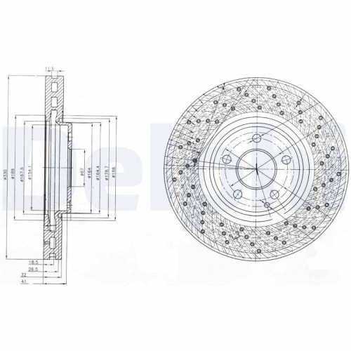 DELPHI Bremsscheibe BG9014