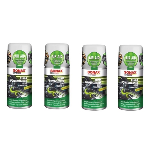 4x Klima Power Cleaner AirAid Klimaanlagenreiniger Duft 100ml SONAX 03234000