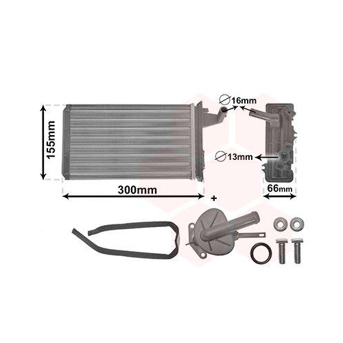 VAN WEZEL W&auml;rmetauscher, Innenraumheizung *** IR PLUS *** 17006106