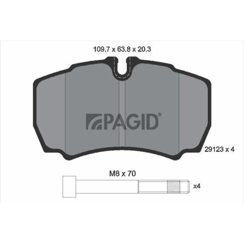 PAGID Bremsbelagsatz, Scheibenbremse C4064N