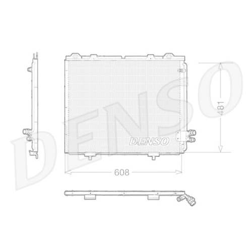DENSO Kondensator, Klimaanlage DCN17017