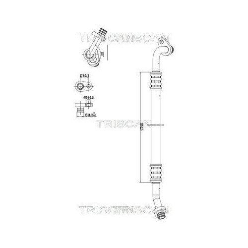 TRISCAN Hochdruck-/Niederdruckleitung, Klimaanlage 9010 28030