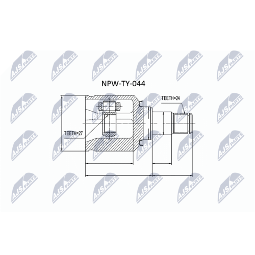 NTY Gelenksatz, Antriebswelle NPW-TY-044