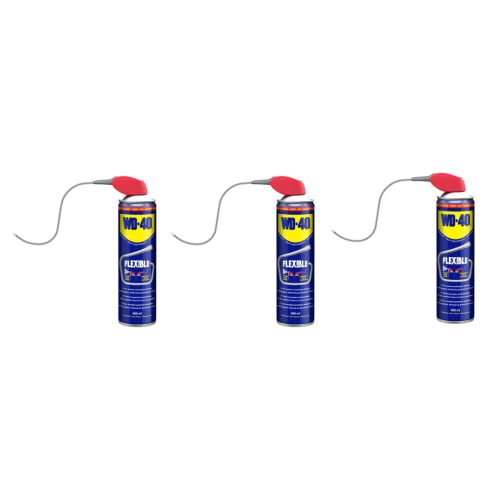 3x WD-40 Flexible Multifunktionsöl Spray Straw 400ml Universalöl Schmiermittel