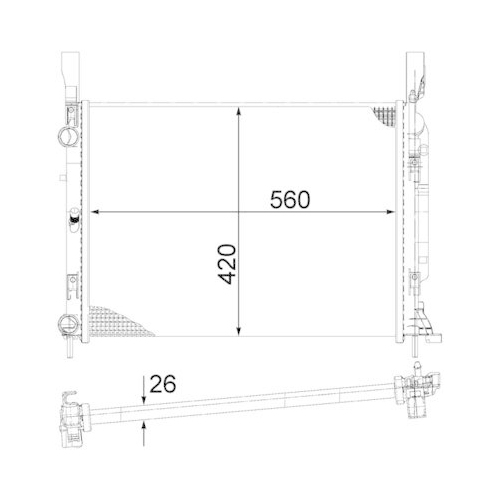 MAHLE K&uuml;hler, Motork&uuml;hlung BEHR CR 1156 000S