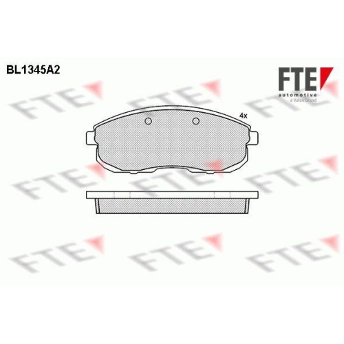 FTE Bremsbelagsatz, Scheibenbremse