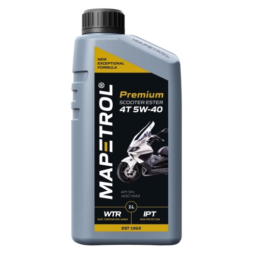 Motor&ouml;l Motoren&ouml;l Mapetrol Premium Scooter Ester 4T 5W-40 1 Liter MAP0049