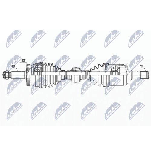 NTY Antriebswelle NPW-HY-595