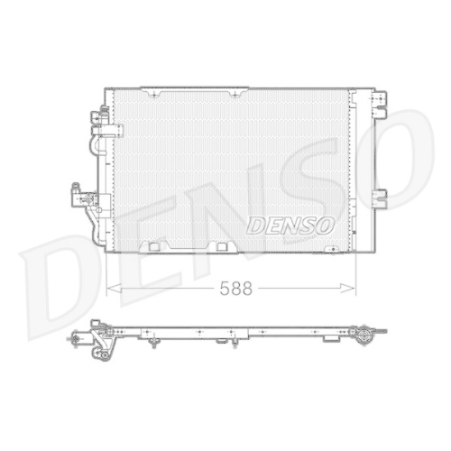 DENSO Kondensator, Klimaanlage DCN20011