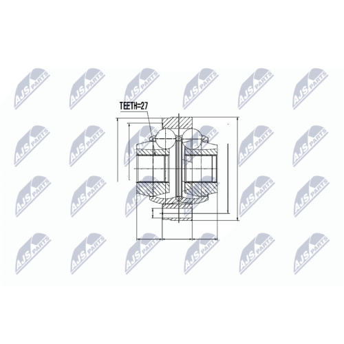 NTY Gelenksatz, Antriebswelle NPW-TY-053