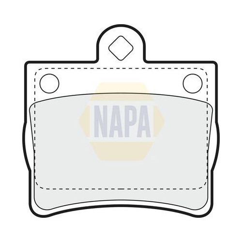 NAPA Bremsbelagsatz, Scheibenbremse NAPA NBP1492