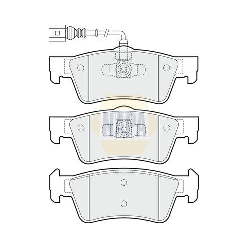NAPA Bremsbelagsatz, Scheibenbremse NAPA NBP1831