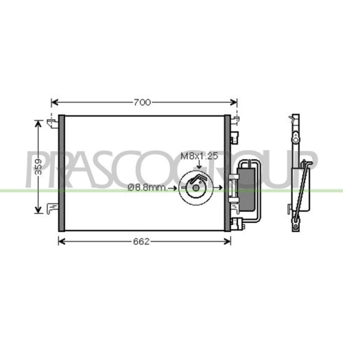 PRASCO Kondensator, Klimaanlage PrascoSelection FT520C001