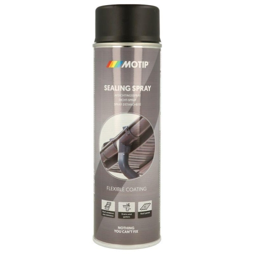 Abdichtspray MOTIP Dichtspray schwarz 500 ml Sealing Spraydose 07307