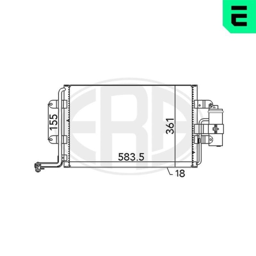 ERA Kondensator, Klimaanlage 667062