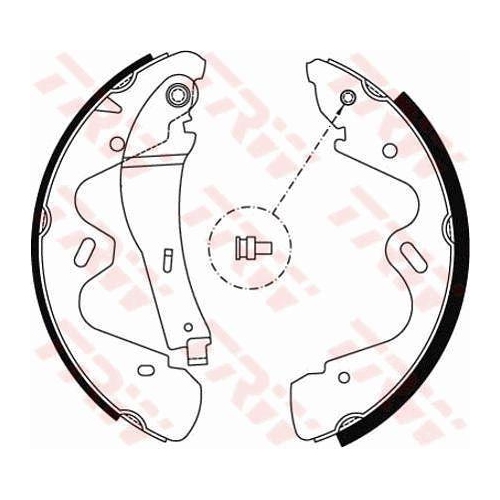 TRW Bremsbackensatz GS8483