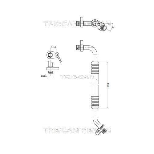 TRISCAN Hochdruck-/Niederdruckleitung, Klimaanlage 9010 28096
