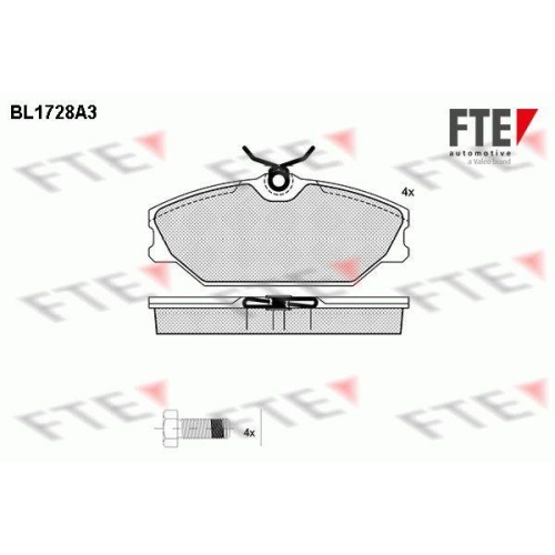 FTE Bremsbelagsatz, Scheibenbremse