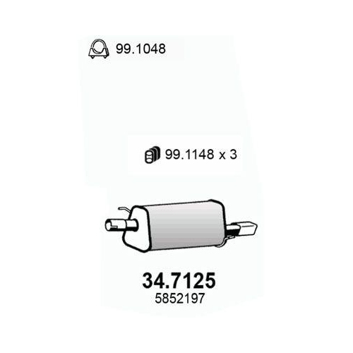 ASSO Endschalld&auml;mpfer