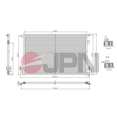 JPN Kondensator, Klimaanlage 60C9116-JPN