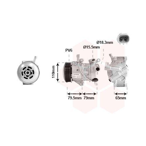 VAN WEZEL Kompressor, Klimaanlage 5300K720