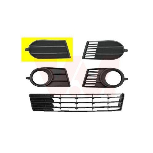 VAN WEZEL L&uuml;ftungsgitter, Sto&szlig;f&auml;nger ** Equipart ** 5222592