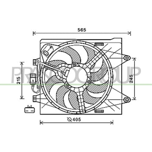 PRASCO L&uuml;fter, Motork&uuml;hlung PrascoSelection FT124F004
