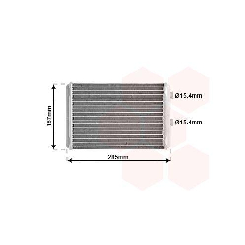 VAN WEZEL W&auml;rmetauscher, Innenraumheizung 17006325