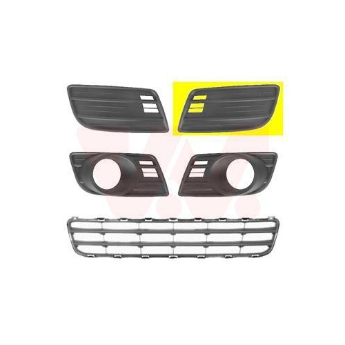 VAN WEZEL L&uuml;ftungsgitter, Sto&szlig;f&auml;nger ** Equipart ** 5225591