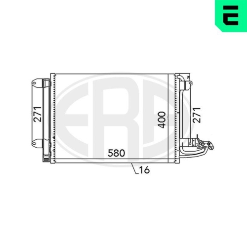 ERA Kondensator, Klimaanlage 667003