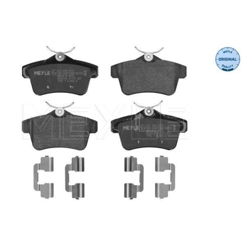 MEYLE Bremsbelagsatz, Scheibenbremse MEYLE-ORIGINAL: True to OE. 025 249 2217